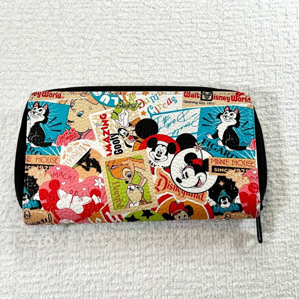 Disney Parks Zip-Around 8" Retro Wallet